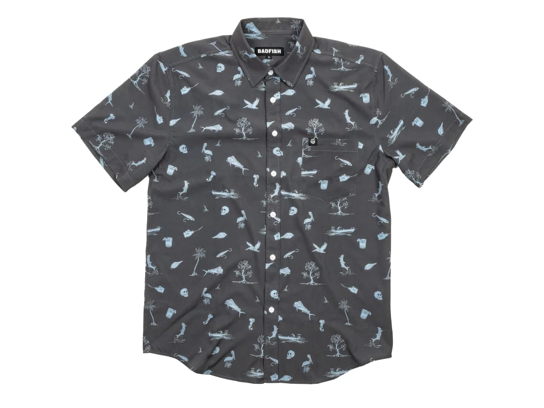 Badfish Islamorada Short Sleeve Button Up