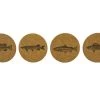 Magic Pine Outfitters Freshwater Fish Series Coasters - 4pack