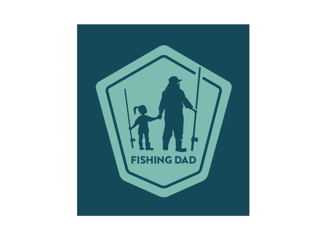 Fishing Dad With Daughter T-Shirt - Image 2