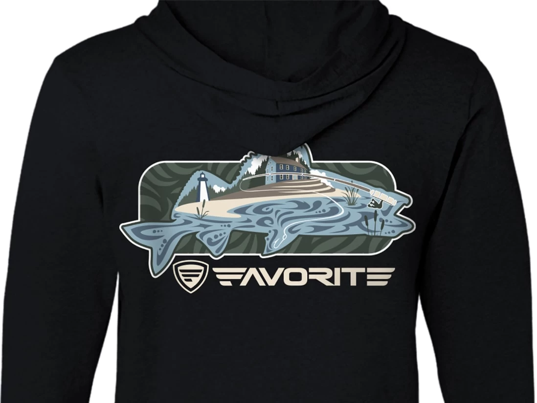 Favorite Fishing Simmer Tri-Blend Hoodie - Image 7